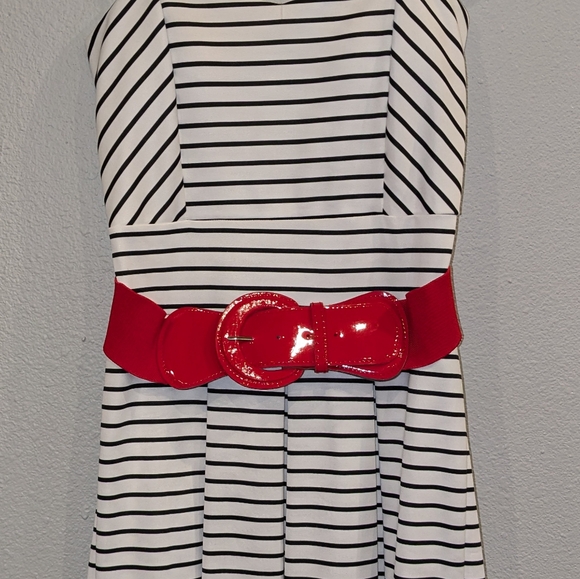 Strapless Striped Dress by Yoyo 5 Sz Large - Picture 2 of 3